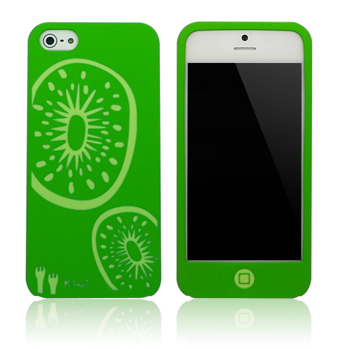 iPhone 5S 水果拼盤矽膠保護套-奇異果