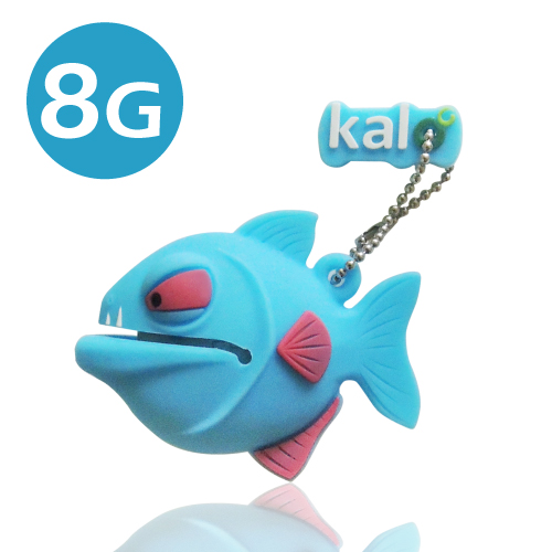 全面襲來-3D食人魚造型隨身碟-(8GB)藍色