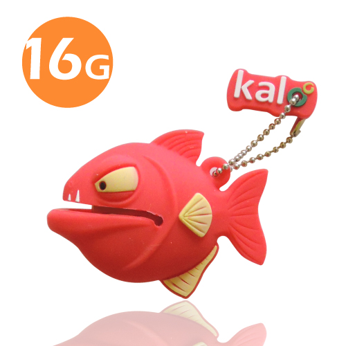 全面襲來-3D食人魚造型隨身碟-(16GB)紅色
