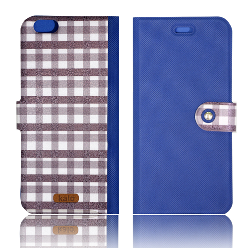 iPhone 6(4.7吋) 經典款側翻皮套系列(藍)