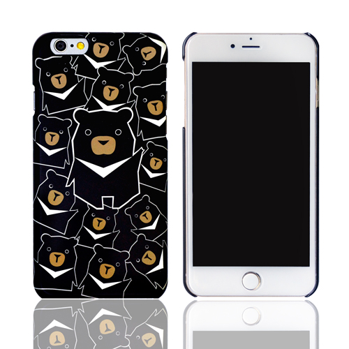 iPhone 6/6s Plus (5.5吋) 彩繪設計保護殼-黑熊君