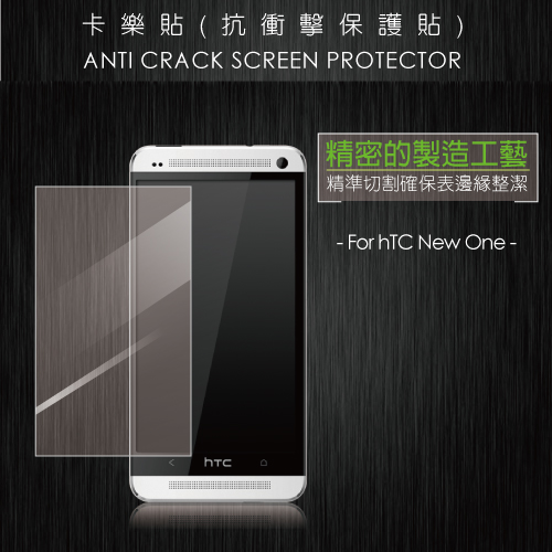 抗衝擊保護貼 for hTC New One